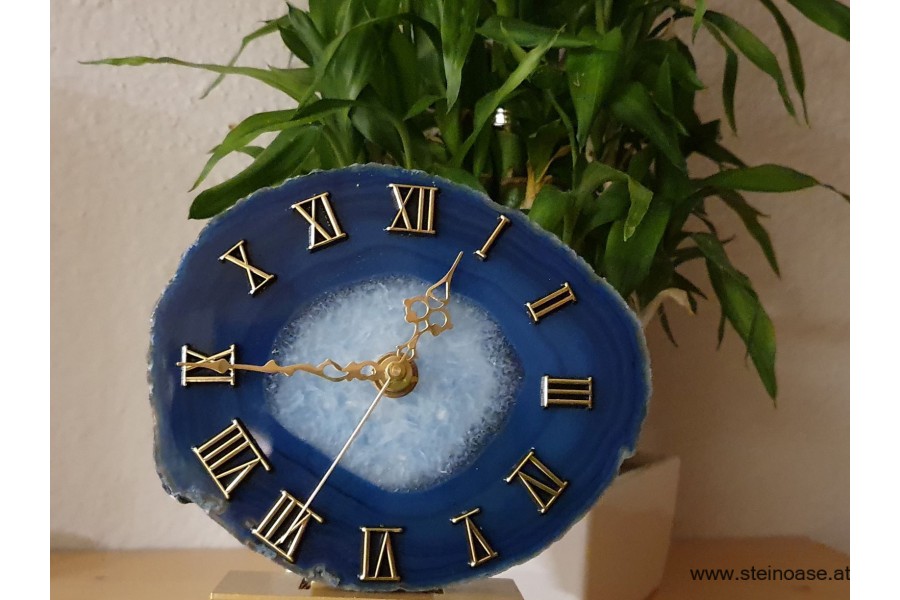 Uhr Achat Blau